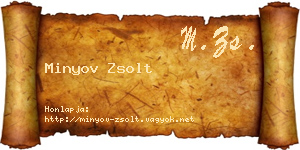 Minyov Zsolt névjegykártya